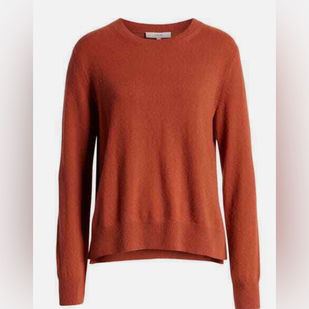 Vince | Step Hem Cashmere Sweater in Spice